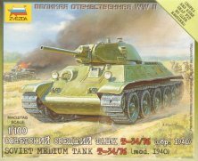 Zvezda Carro T-34 Sovietico 15mm 1/100 Zvezda Carro T-34 Sovietico 15mm 1/100