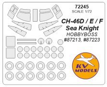 1/72 Boeing Vertol CH-46D / E / F Sea Knight paint masks