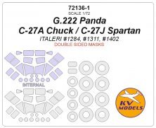1/72 Alenia G.222 Panda, C-27A Chuck, C-27J Spartan Double sided