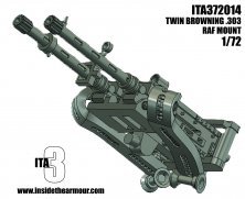1/72 Raf Mount Twin Browning .303