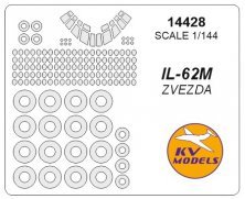 1/144 Ilyushin IL-62 paint mask