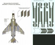Microscale 1/48 F-4 Phantom USN USMC Walkways Grigio Scuro