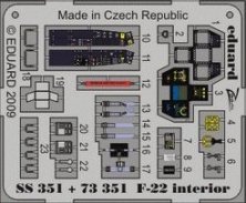 1/72 F-22 interior (HOBBYB)
