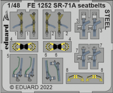 1/48 SR-71A seatbelts STEEL