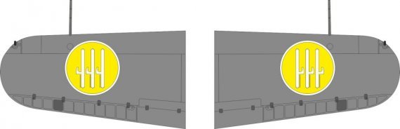 Eduard Mask 1/32 MC.200 Saetta Insignes Nationaux Ailes Italeri