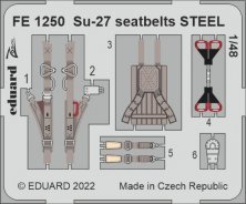 1/48 Su-27 seatbelts STEEL