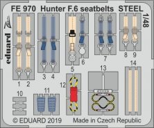 1/48 Hunter F.6 seatbelts STEEL