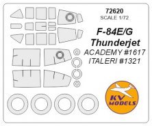 1/72 Republic F-84E/G Thunderjet + wheels masks