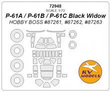 1/72 Northrop P-61 Black Widow masks