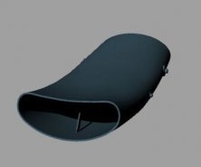 1/48 F-16C Fighting Falcon Smallmouth Seamless Intake for Tamiya