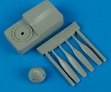 1/72 North-American F-51 Mustang propeller w/tool (Tamiya)