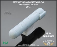 1/72 AN/AAQ-28 Litening Pod Left Handed, Stowed