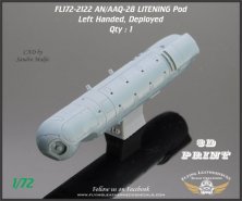 1/72 AN/AAQ-28 Litening Pod Left Handed, Deployed