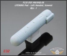 1/32 AN/AAQ-28 Litening Pod Left, Stowed