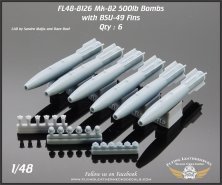 1/48 Mk-82 500lb Bombs with BSU-49 Fins