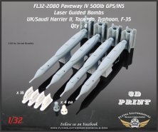 1/32 Paveway IV 500lb GPS/INS Laser Guided Bomb 4