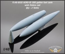 1/48 AERO-1D 300gal fuel tank, Finless Long Tail