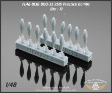 1/48 BDU-33 25lb Practice Bombs 12