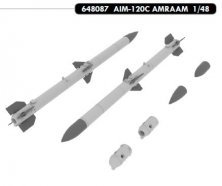 1/48 AIM-120C AMRAAM  2 pcs of US air-air missile