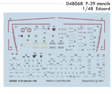 Republic P-47D Thunderbolt stencils 1/48