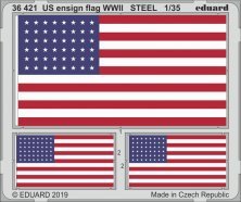 1/35 SET US ensign flag WWII STEEL