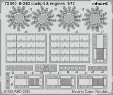 1/72 SET B-24D cockpit & engines for Airfix