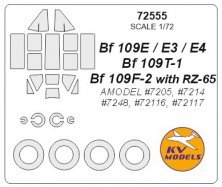 1/72 Messerschmitt Bf-109E and Bf 109T and Bf 109F + wheels mask