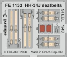1/48 HH-34J seatbelts STEEL