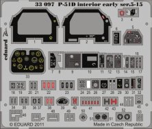 Eduard EDU33097 P-51D Mustang Interior Early 1/32