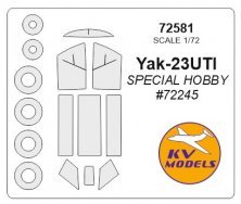 1/72 Yakovlev Yak-23UTI masks