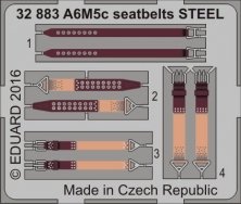 SET A6M5c seatbelts STEEL