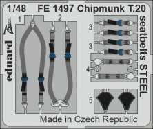 1/48 Chipmunk T.20 seatbelts STEEL for Airfix
