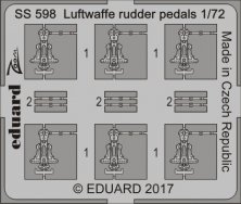 1/72 Luftwaffe rudder pedals