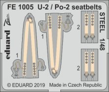 1/48 U-2 / Po-2 seatbelts STEEL