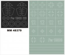 Montex Masking Set Fw-190D-9 1/48 Hobby Boss Canopy