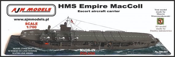 1/700 Hms Empire MacColl escort carrier