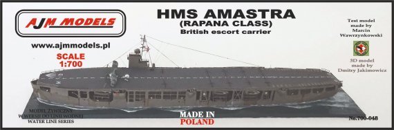 1/700 Hms Amastra Rapana Class British escort carrier