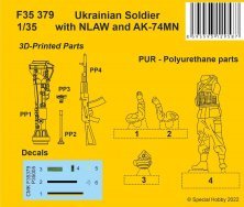 1/35 Ukrainian Soldier with NLAW and AK-74MN