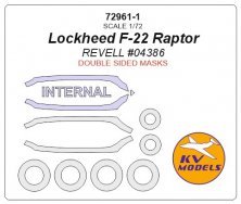 1/72 Lockheed F-22 Raptor Double-sided and wheels masks