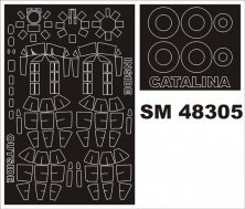Canopy Frame Paint Masks Catalina PBY/OA-10A 1/48
