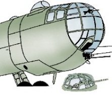 1/72 He 177 Canopy. Main canopy & nose glazing, astrodome, upper