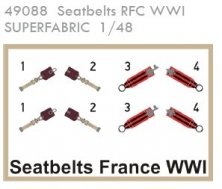 1/48 Seatbelts RFC WWI Superfabric