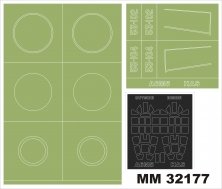 1/32 Mitsubishi A6M5c Zero 2 canopy masks + 2 insignia masks