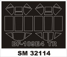 Masques peinture Bf-109E-4 Montex 1/32 Trumpeter