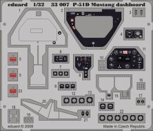 P-51D Mustang dashboard  1/32  (HAS)