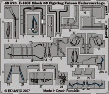 F-16CJ Block 50 Fighting Falcon undercar  (TAM)
