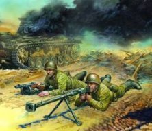 Zvezda Soviet WWII Anti-Tank Crew 1/72 Zvezda Soviet WWII Anti-Tank Crew 1/72