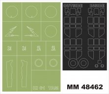 1/48 Kawasaki Ki-61-Id Hien 2 canopy masks + 1 insignia masks
