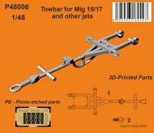 Towbar for Mikoyan MiG-15/MiG-17 and other jets 1/48