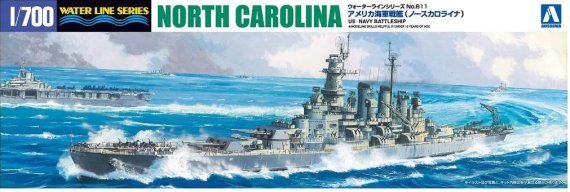 1/700 US Navy Battleship Uss North Carolina